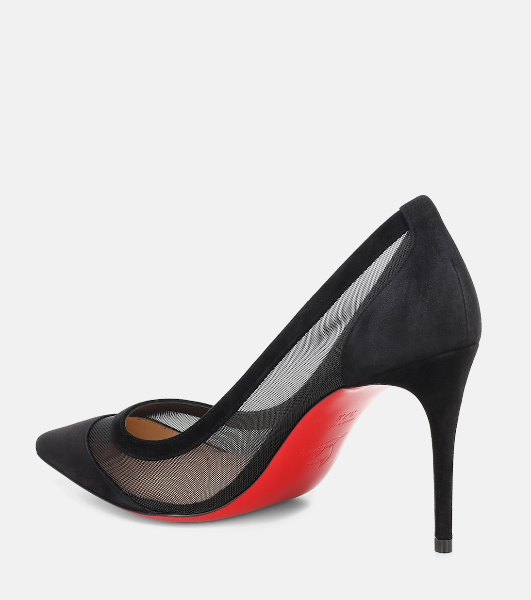 Galavati 85 замшевые и сетчатые лоферы Christian Louboutin, Version Black — фото 3