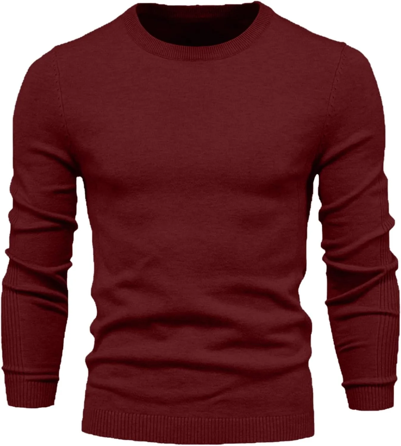 

Мужской свитер с круглым вырезом и длинными рукавами, кабельная вязка, теплый для зимы AQAYL