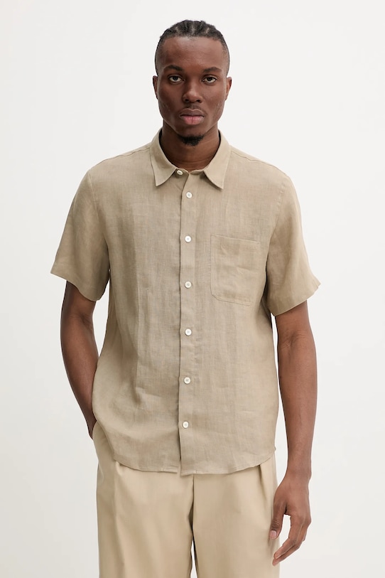 

Льняная рубашка chemisette с логотипом Bellini A.P.C., зеленый