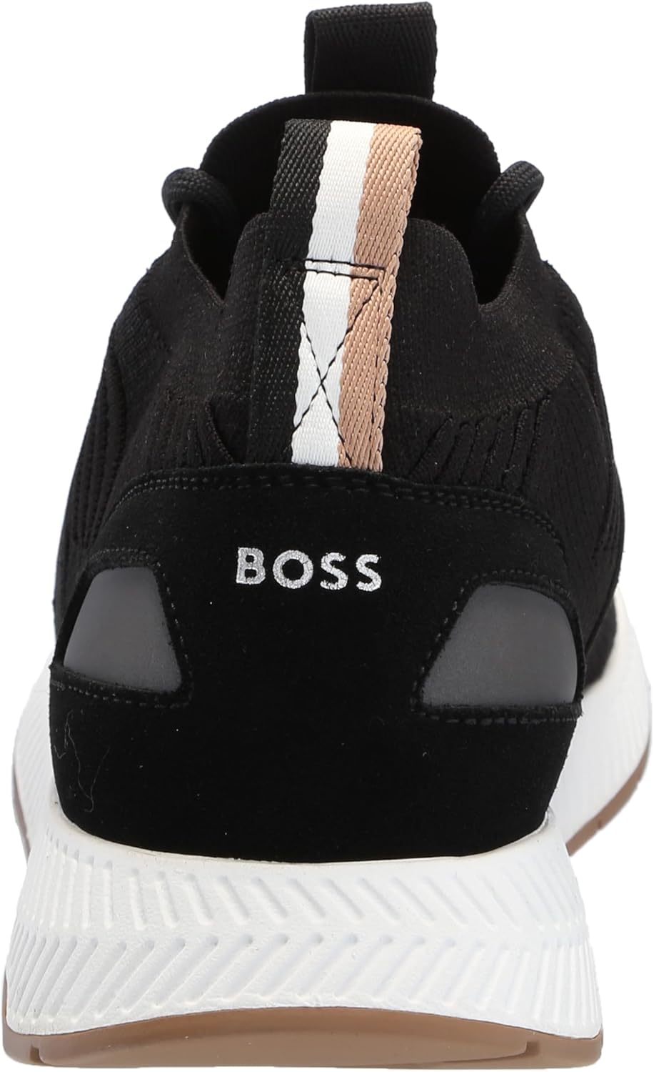Мужские структурированные трикотажные кроссовки-носки BOSS для бега Hugo Boss, Dark Coal — фото 3