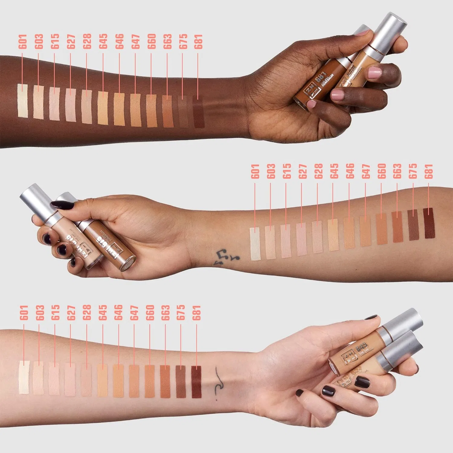 Жидкий консилер «The 24H Concealer 647» от 3INA MAKEUP 3Ina — фото 2