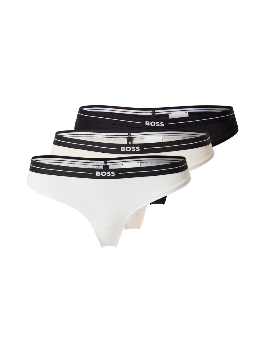 

Стринги BOSS, цвет Light beige/Black/White
