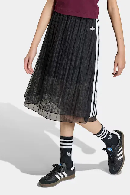 Юбка из легкого материала Adidas Originals, черный