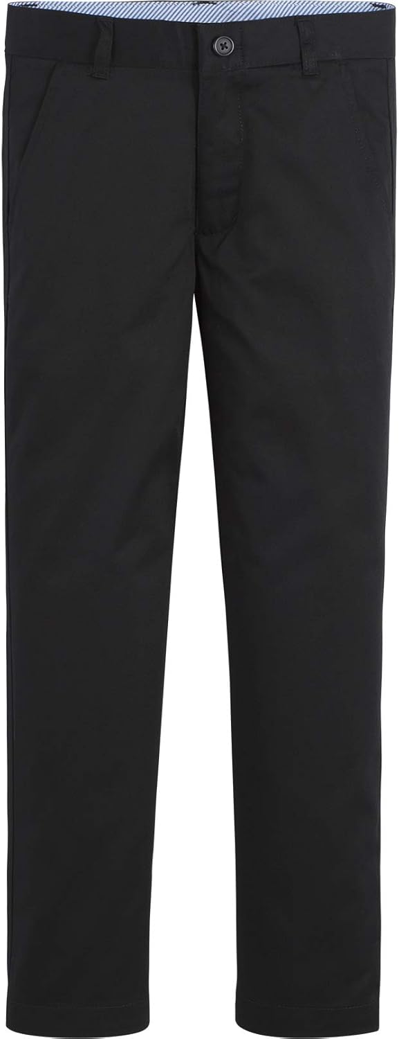 

Брюки Tommy Hilfiger для мальчиков Th Flex Stretch Performance, прямой крой, застежка на молнию и шлевки для ремня, боковые и задние карманы, Black