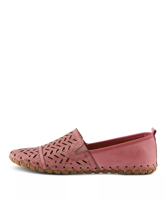 Kapri Flexible Leather Loafer с ажурной деталью и съемной стелькой с поддержкой свода стопы Spring Step, розовый — фото 2