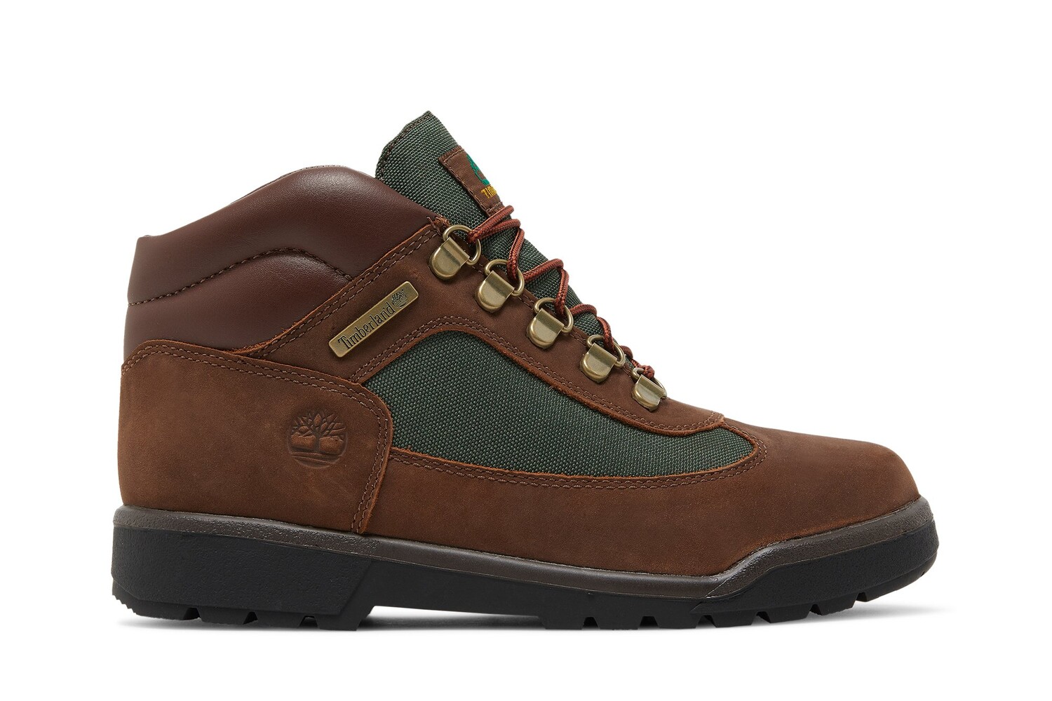 Ботинки подростковые Timberland Field, темно-коричневый / зеленый
