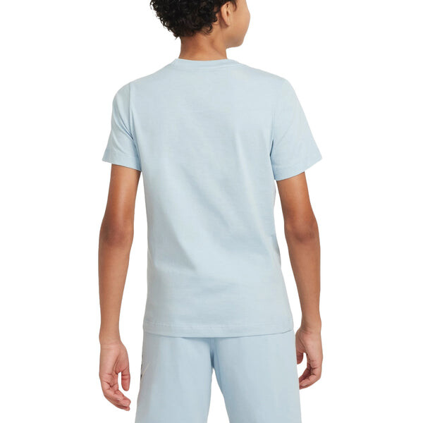 Футболка sportswear cotton t-shirt 'light armoury blue' Nike, синий — фото 2