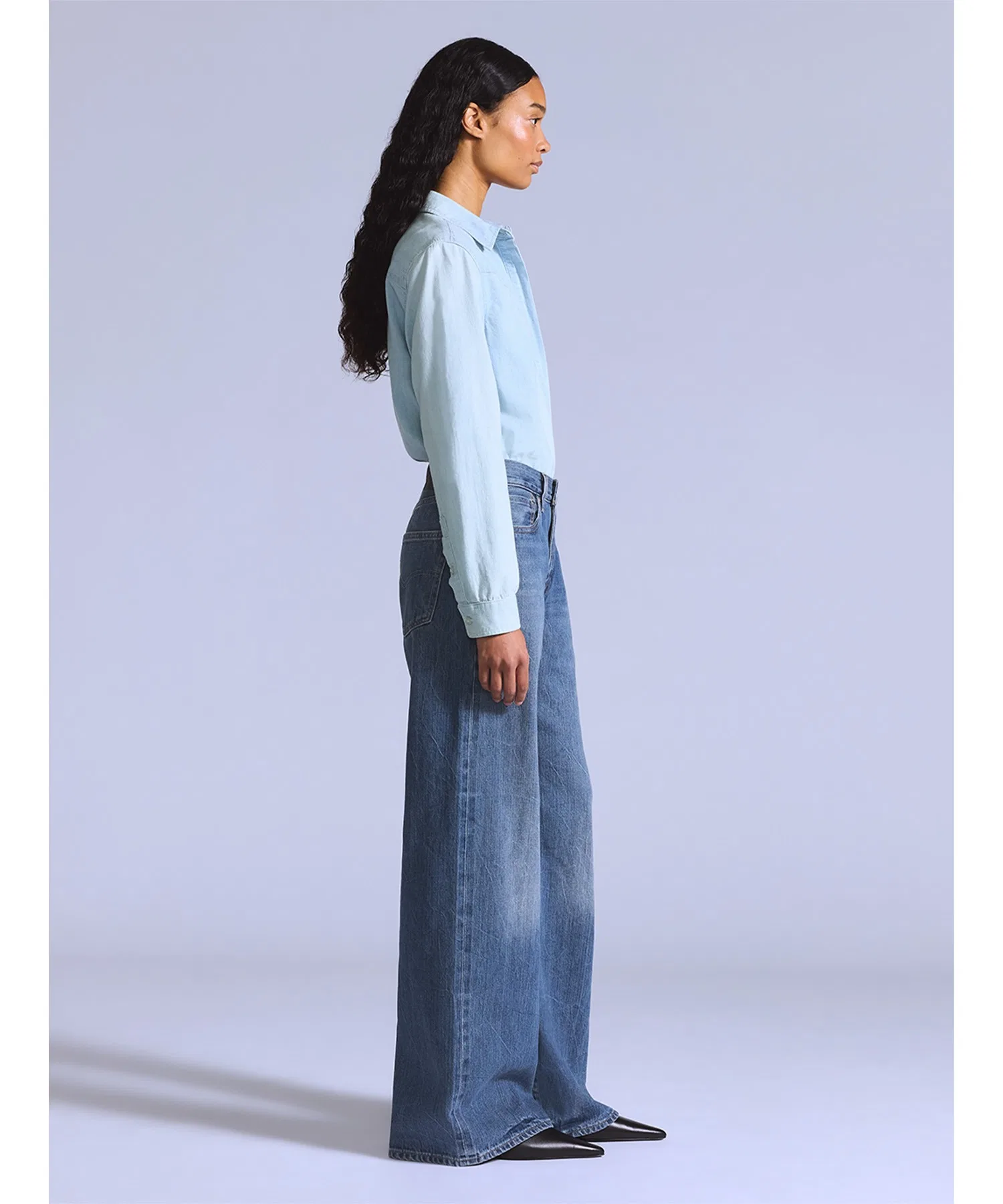 Свободные джинсы Levi's BLUETAB™ CARVE, средний цвет индиго — фото 3