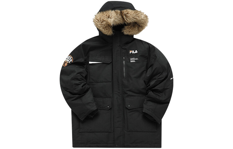 

Пуховик мужской Pitch Black Fila Fusion