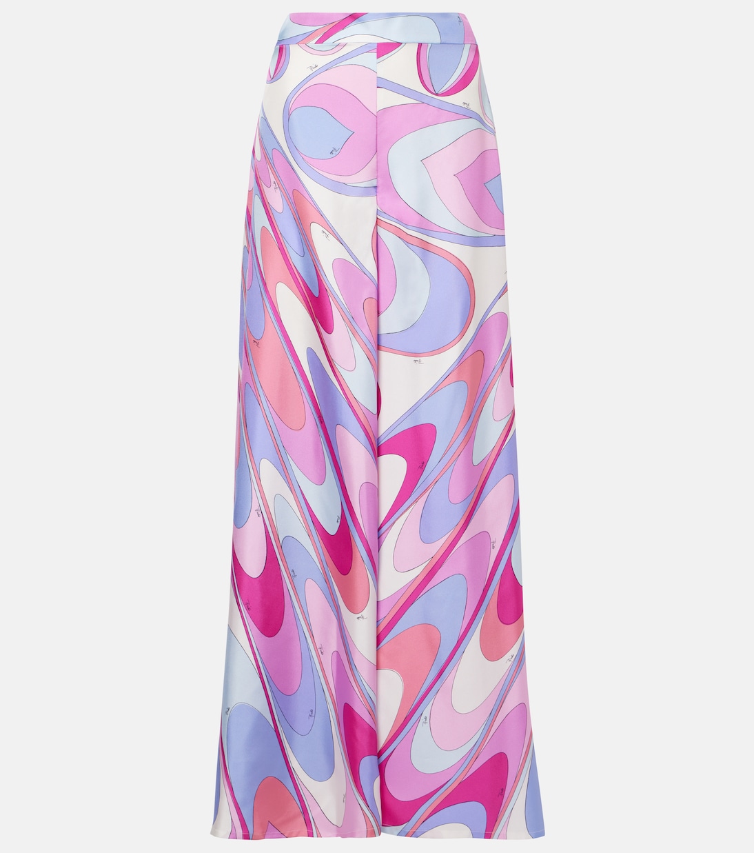 

Широкие брюки из иридового шелкового твила Pucci, Rosa