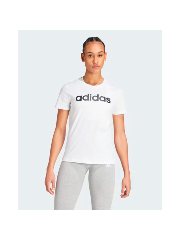 

Футболка adidas, цвет 8-weiß/schwarz