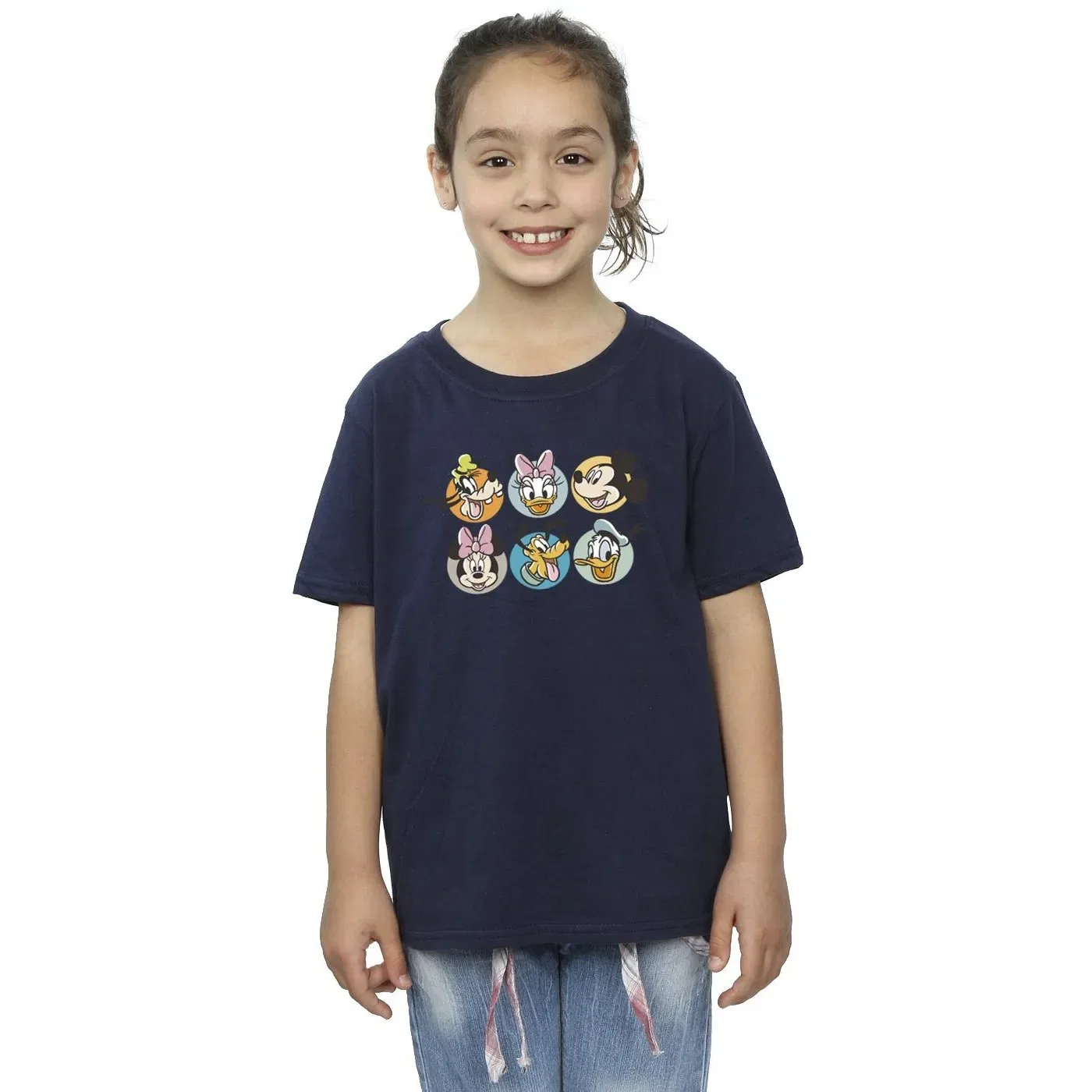 Футболка Mickey Mouse and Friends из хлопка Disney, темно-синий
