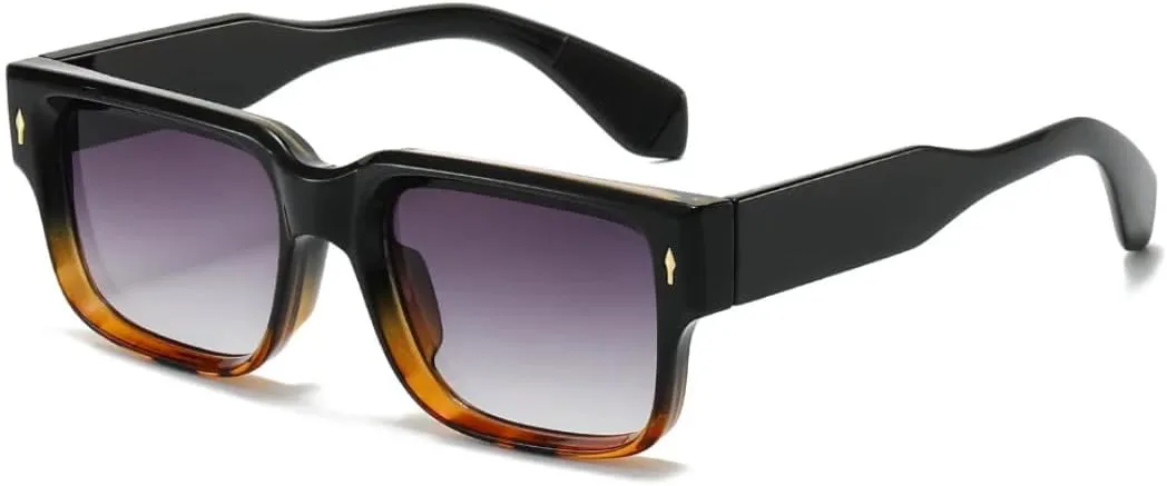 

Модные женские солнцезащитные очки класса люкс в стиле ретро, ​​мужские очки с леопардовым принтом, защита от ультрафиолета UV400 TOIPASTN, Black Leopard