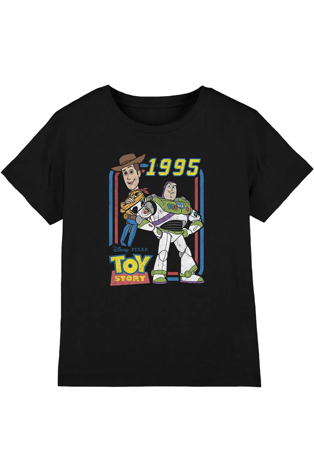 Детская футболка Toy Story Woody и Buzz Disney, черный