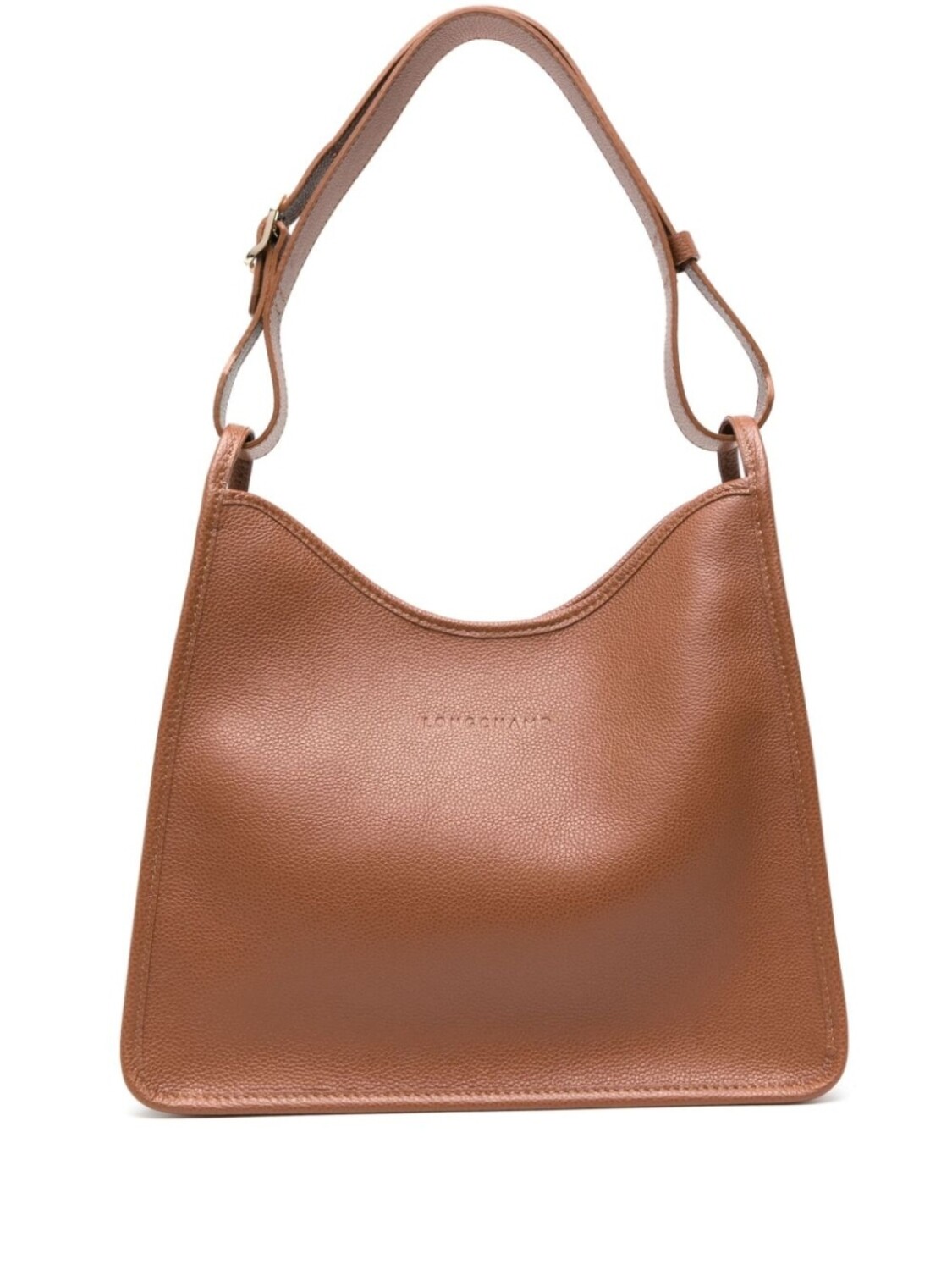 

Longchamp сумка Le Foulonné Hobo среднего размера, коричневый