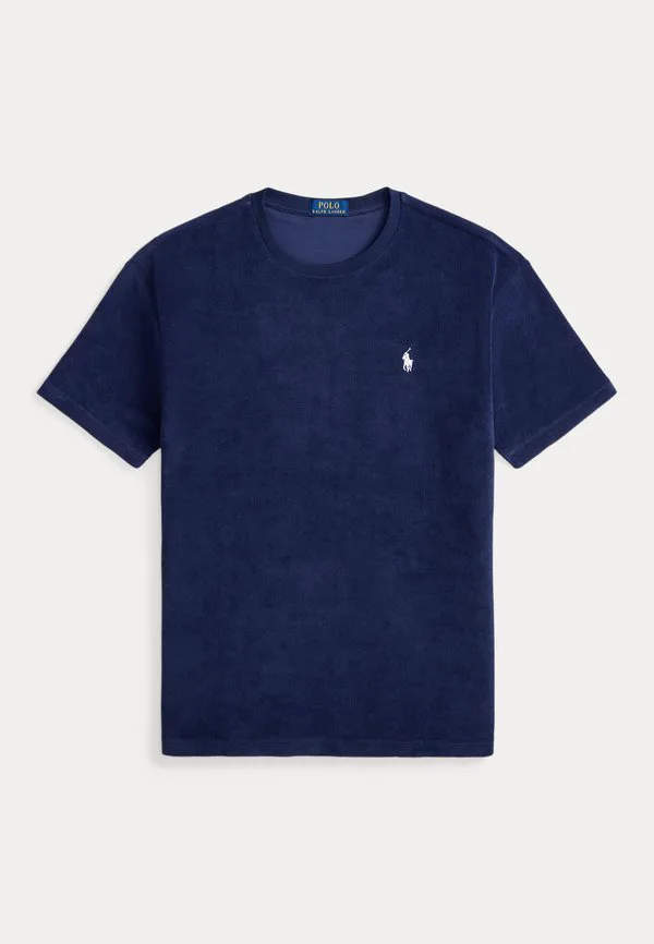 Классическая махровая футболка, базовая футболка Polo Ralph Lauren, Newport Navy — фото 4