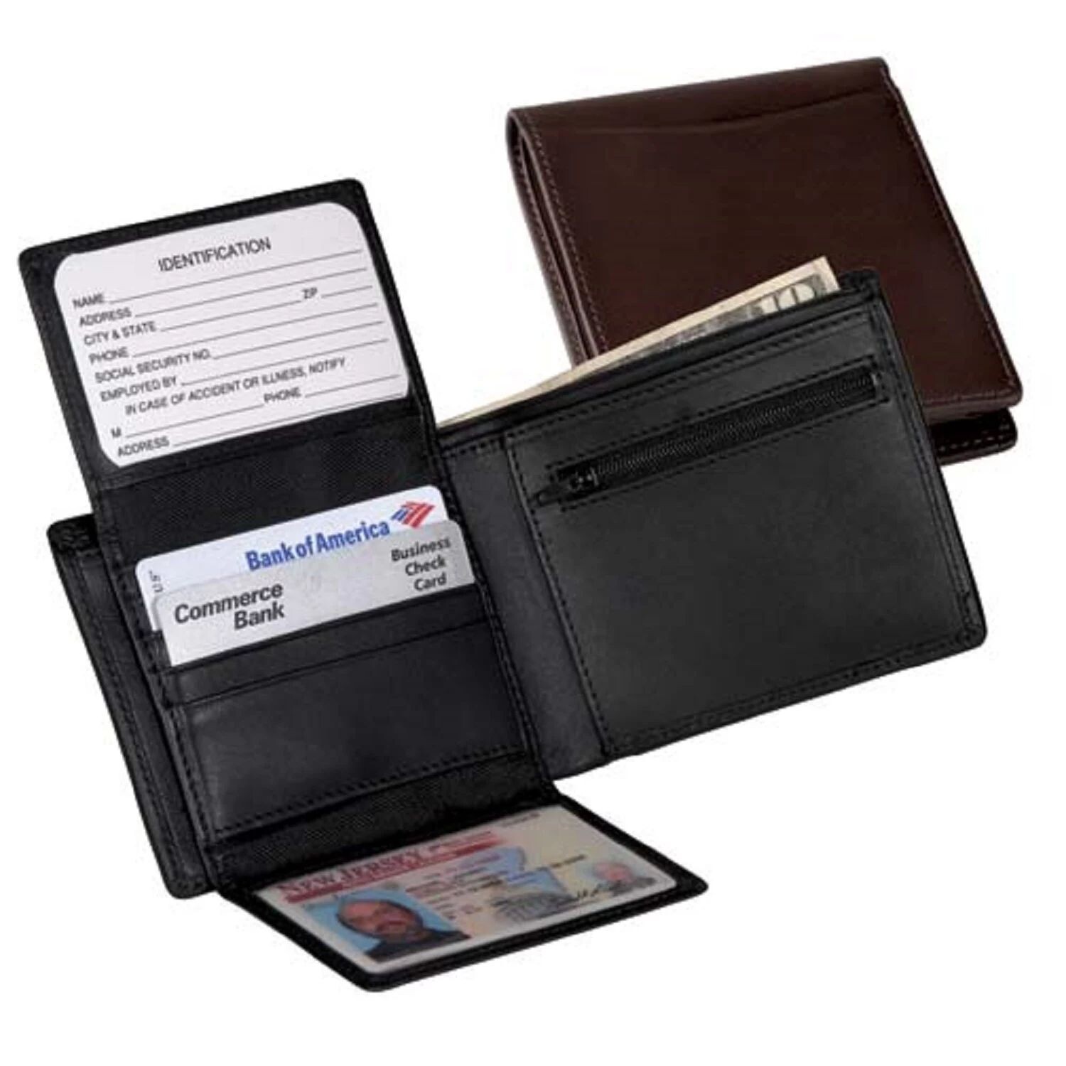 

Кожаный кошелек двойного сложения Royce Commuter Royce Leather