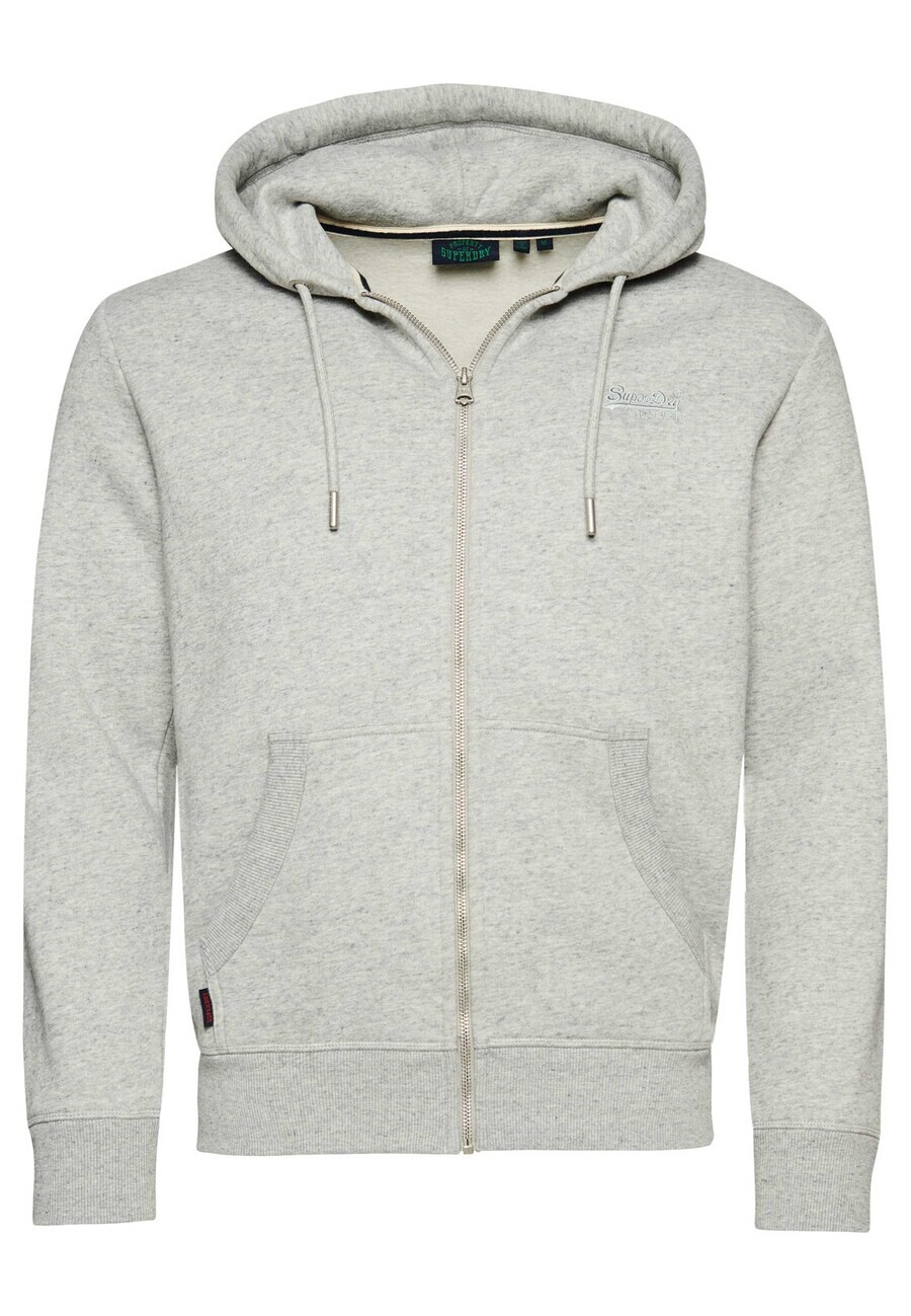 

Худи Superdry Zip-Up Hoodie Essential, светло-серый