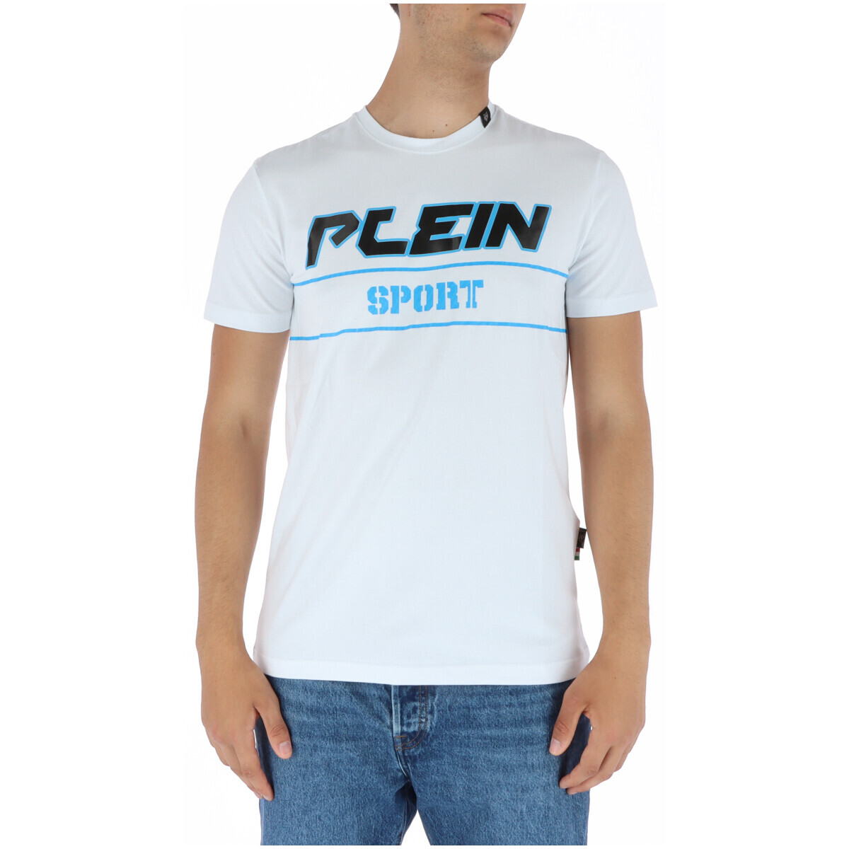 

Футболка мужская Plein Sport с логотипом бренда, белый