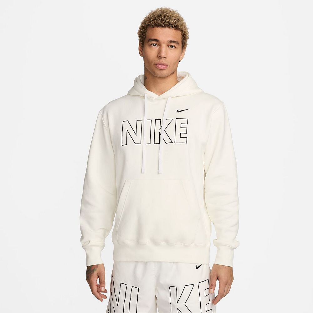 

Флисовый пуловер с капюшоном Nike Sportswear Club Big & Tall, цвет Sail