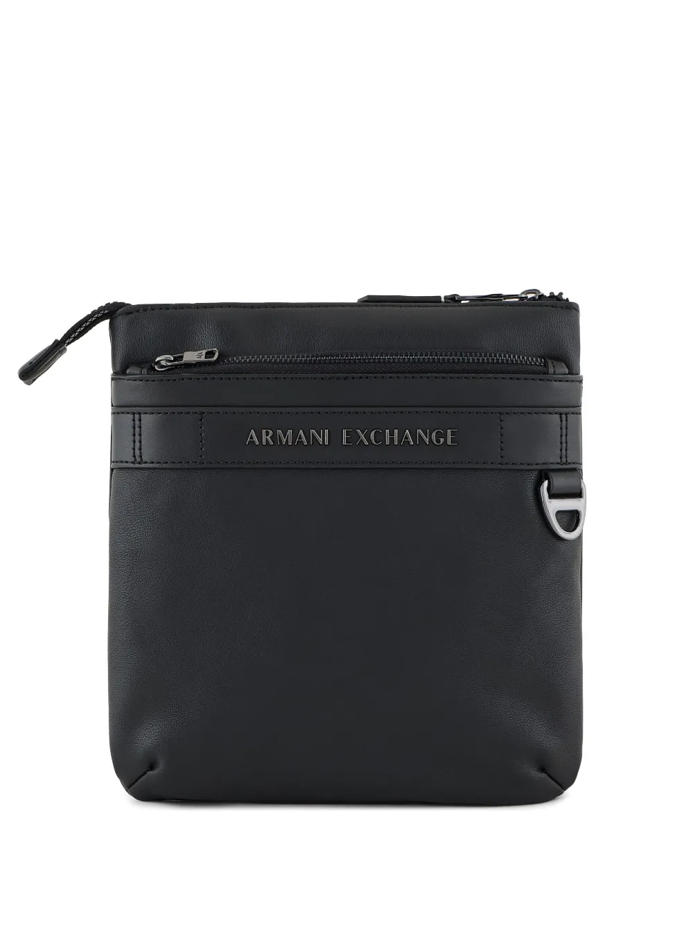 

Сумка-мессенджер с логотипом Armani Exchange, черный