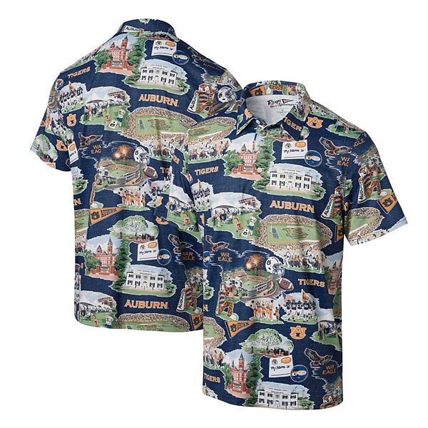 

Мужская поло navy auburn tigers scenic Reyn Spooner