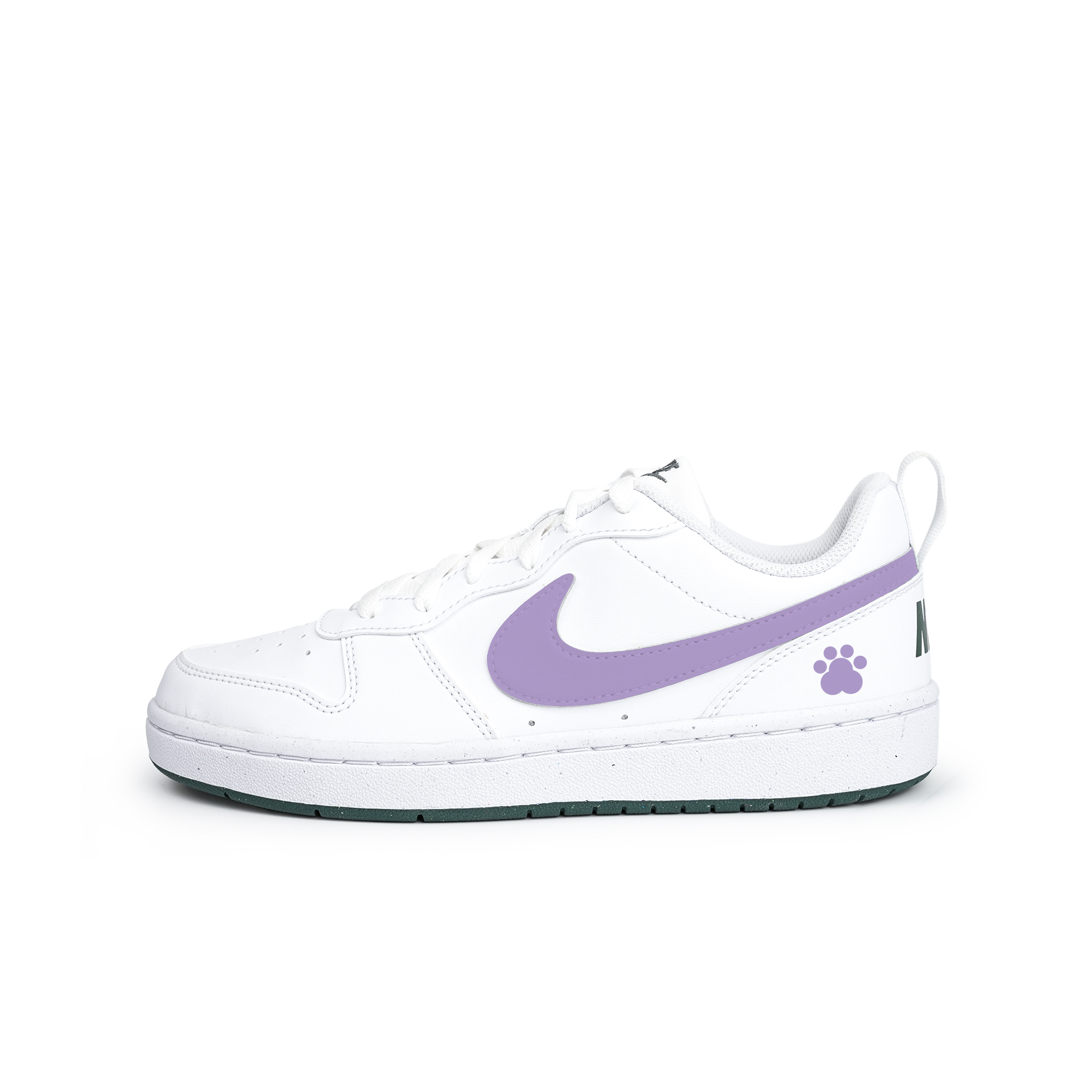 

Детские кроссовки для скейтбординга Court Borough LOW RECRAFT с противоскользящим износостойким верхом для подростков Nike, фиолетовый