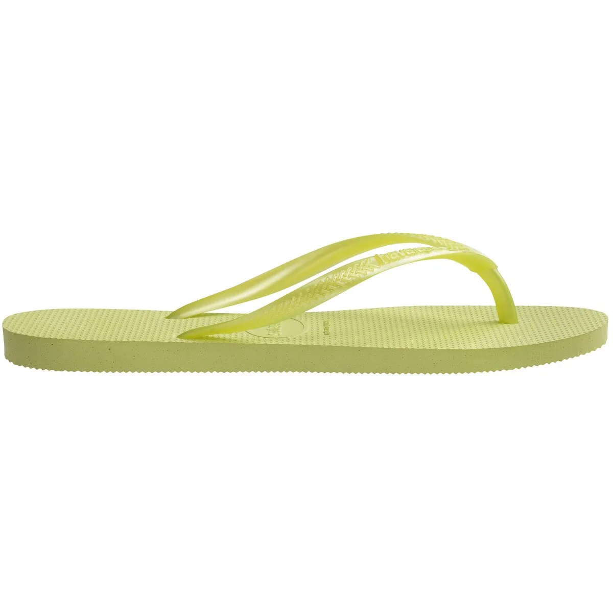 Женские шлепанцы Hav. Slim Matcha Green 412 Havaianas, зеленый — фото 3