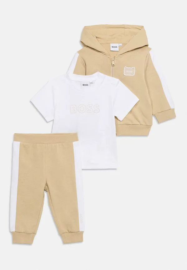 Футболка с принтом для новорожденных Boss Kidswear, Stone — фото 3