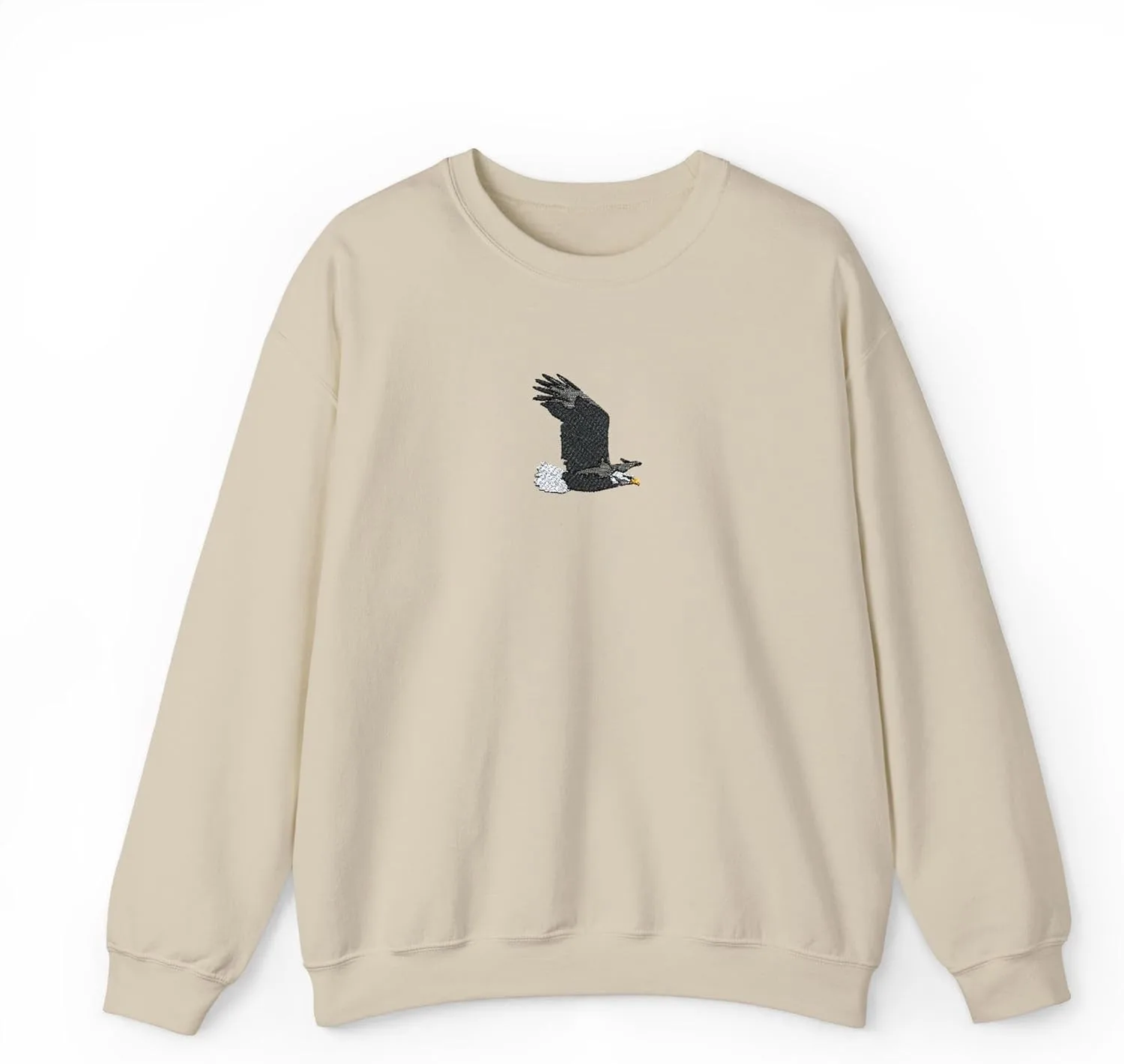 GENERIC DONWILLISJRART Soaring Bald Eagle Embroidered Bird Unisex Heavy Blend толстовка