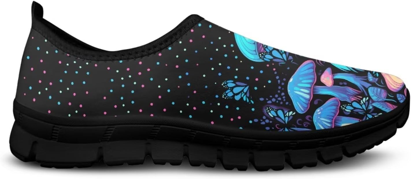 

Кеды-слипоны Binienty для женщин и мужчин с художественным принтом, удобные для путешествий, с круглым носком, плоской подошвой, обувь для медсестер, белый/голубой