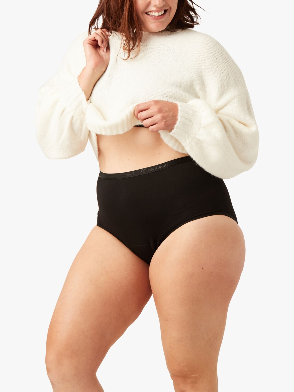 

Трусики Modibodi Classic Full Brief средней и высокой впитывающей способности, черные