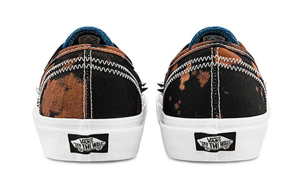 Кроссовки tartan daze x authentic 'multi acid dye' Vans, черный — фото 4