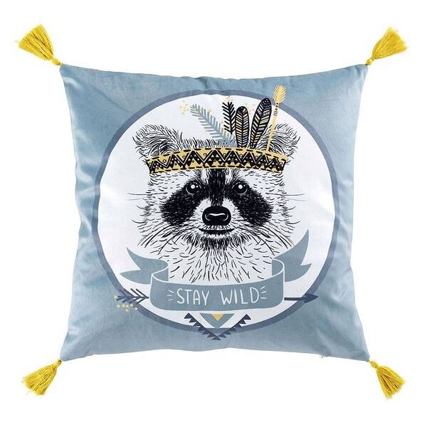 

Декоративная подушка Douceur d'intérieur STAY WILD, 40x40x40 см, синий