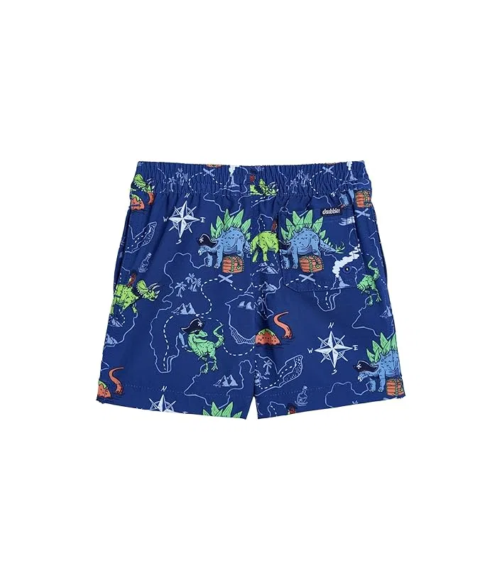 Плавки с динозаврами The Lil Rex Marks The Spot Chubbies Kids, Bright Blue/Pattern Base — фото 2
