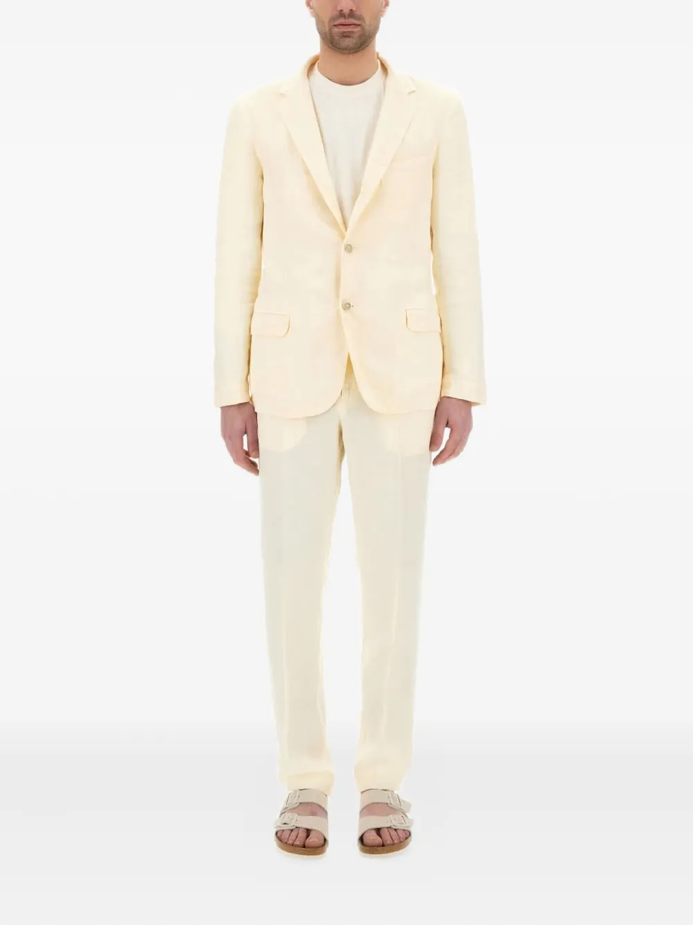 

Однобортный костюм 120% Lino, нейтральный