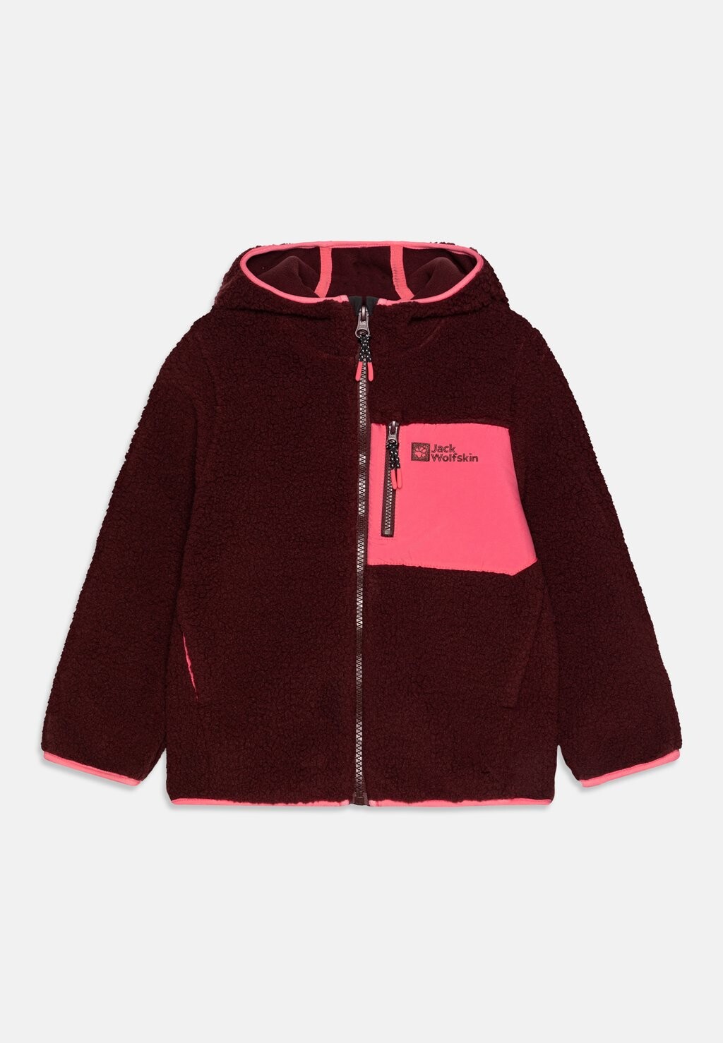 

Флисовая куртка ICE CURL HOOD UNISEX Jack Wolfskin, цвет Berry