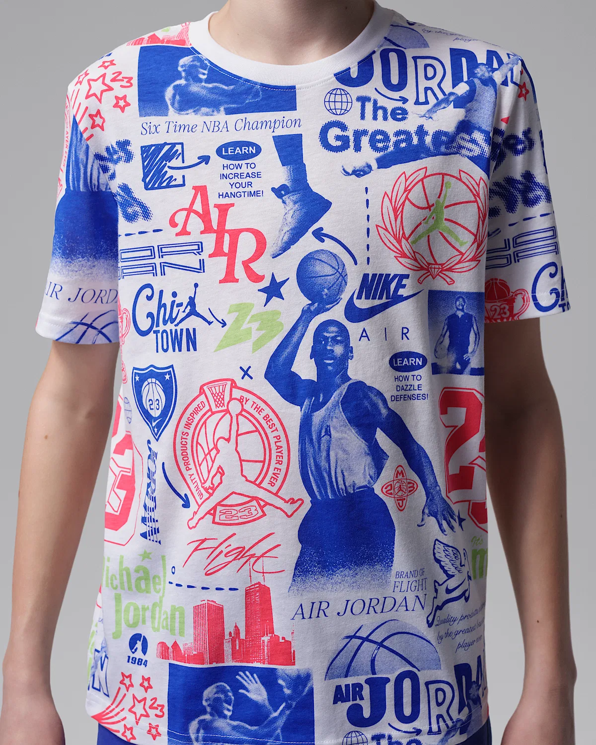Детская футболка Billboard Printed T-Shirt Jordan, White — фото 4