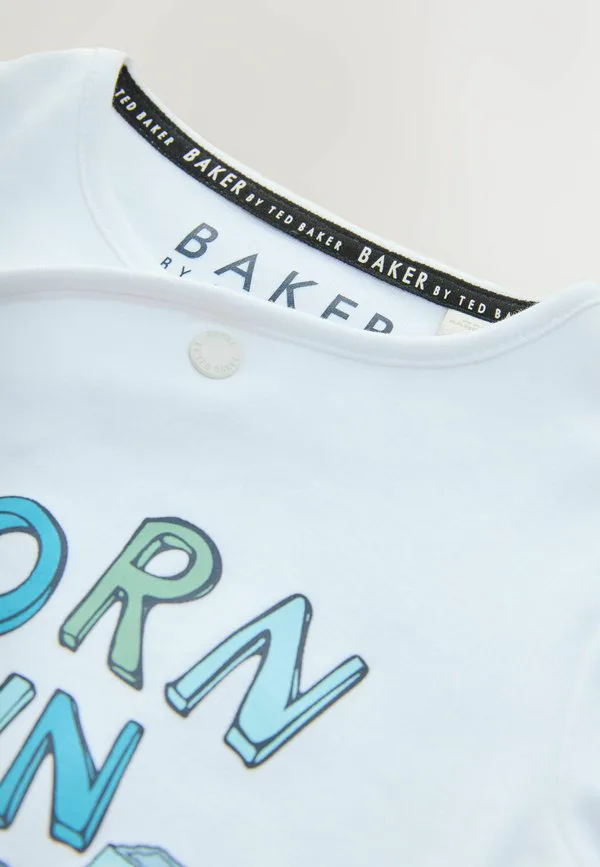 Спальный комбинезон стандартного кроя, выпущенный в 2026 году. Baker By Ted Baker, White — фото 3