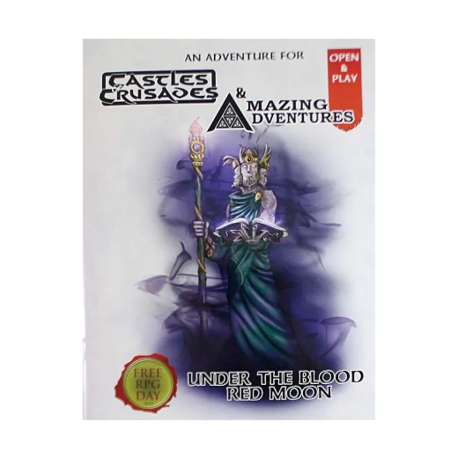 

Under the Blood Red Moon (Free RPG Day 2016), Castles & Crusades - Gaming Aids & Supplements, мягкая обложка