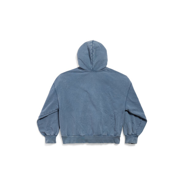 Куртка enjoy paris full zip hoodie regular fit 'faded blue' Balenciaga, синий — фото 2