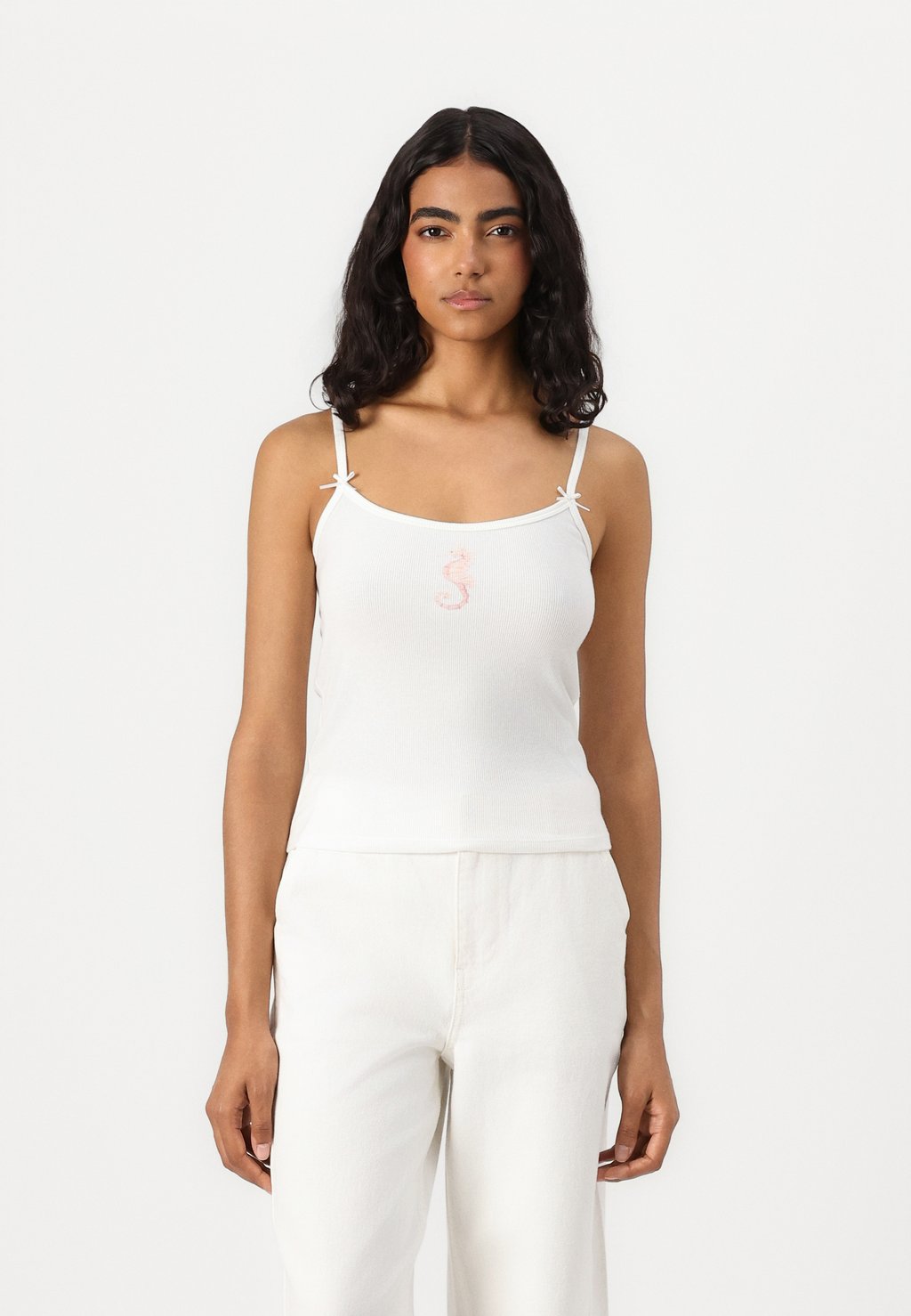 

Топ BOW STRAP CAMI Hollister Co., белый