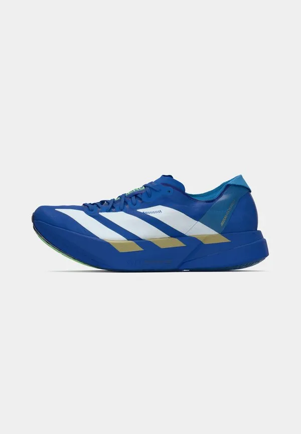 Кроссовки для бега по шоссе adizero adios pro 4 Adidas Performance, Blue/Footwear White/Lime Burst — фото 2