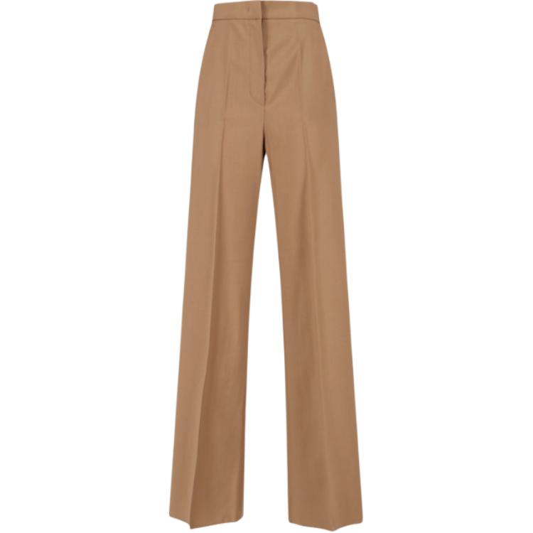 

Брюки Max Mara Fernet с высокой талией и широкими штанинами Maxmara, бежевый