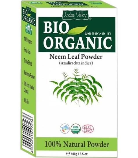 

Порошок листьев нима, укрепляющий волосы, при проблемах с кожей, СЕРТИФИЦИРОВАН, 100 г, Долина Инда, Indus Valley