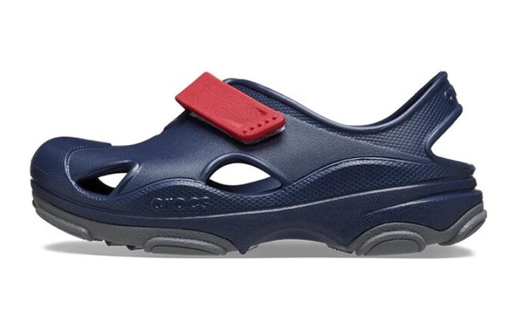 Скользостойкие, износостойкие, легкие детские сандалии Blue Red Kids' Crocs — фото 2