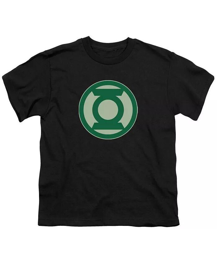 

Футболка с коротким рукавом и зеленым символом для мальчиков Green Lantern, черный