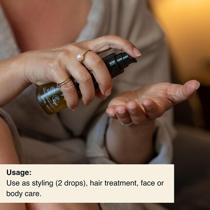 Oil Treatment Healing Sense № 98 100 мл Многофункциональное масло — аромат бензоина, пачули, ромашки и бергамота — питает волосы и кожу — богато витаминами и минералами, Zenz — фото 3