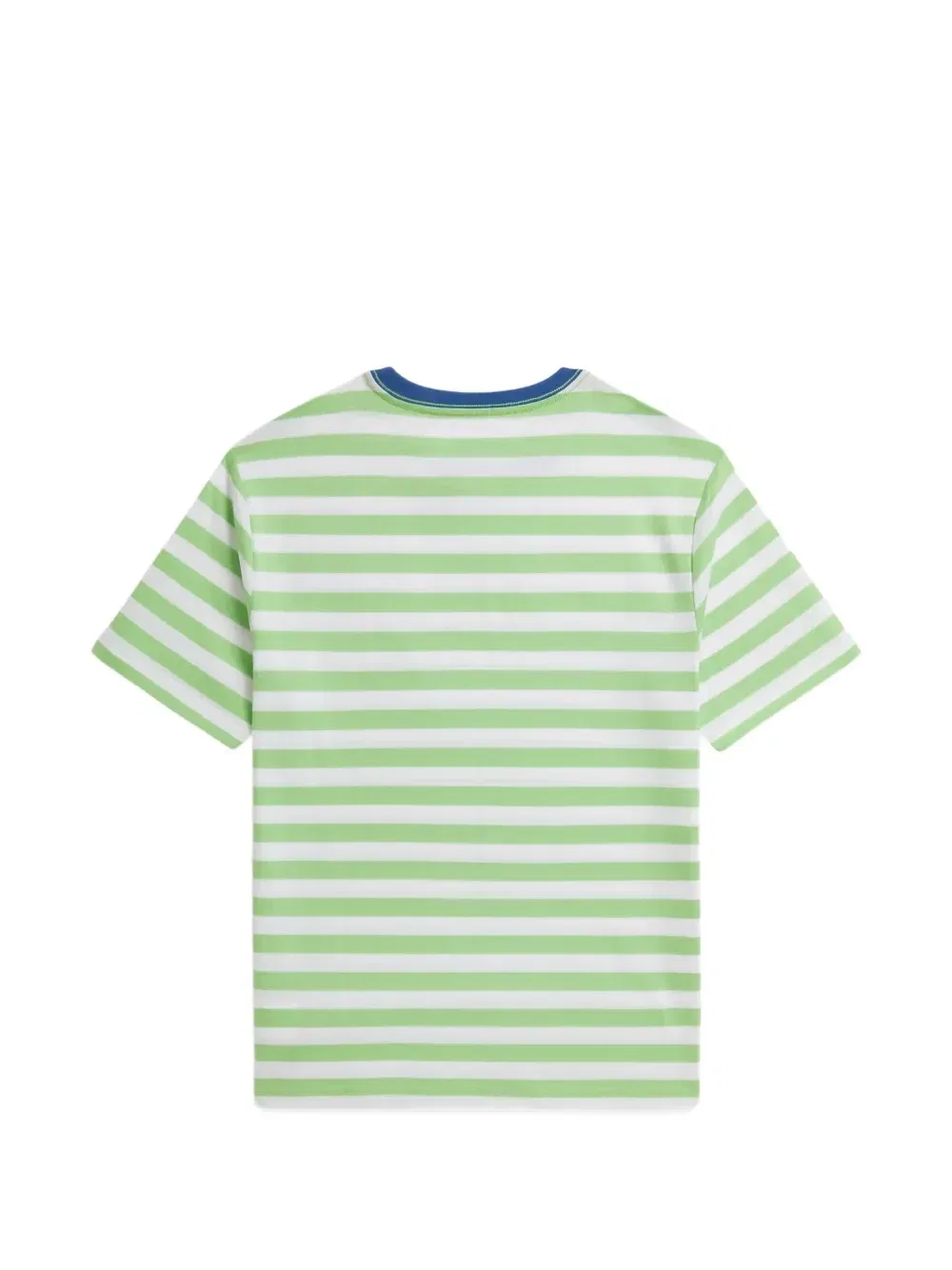 Футболка с карманом в полоску Polo Ralph Lauren Kids, зеленый — фото 2