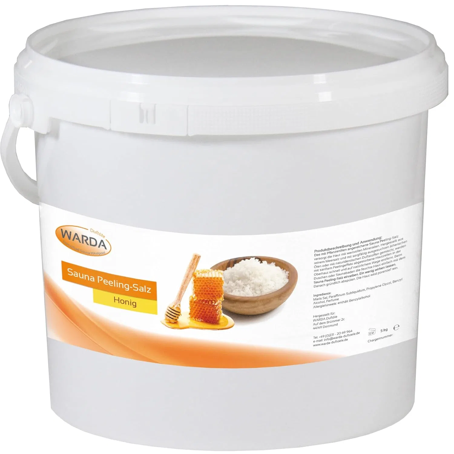 Отшелушивающая соль для сауны Warda Sauna «Мед» 5 кг Generisch
